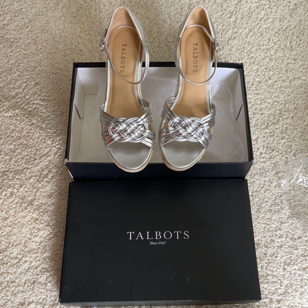 Talbots Silver Lyndsay Woven shoes